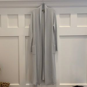 Ply cashmere long cardigan
